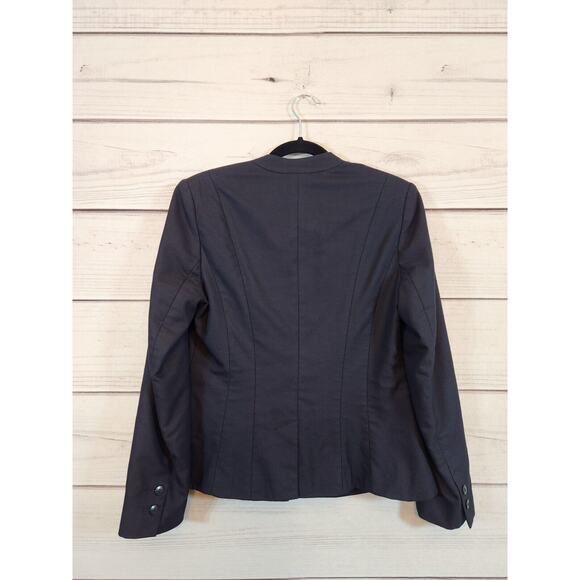 Halogen Women’s Navy Blue One Button Blazer Jacket Office Career Size 10P - Picture 2 of 7